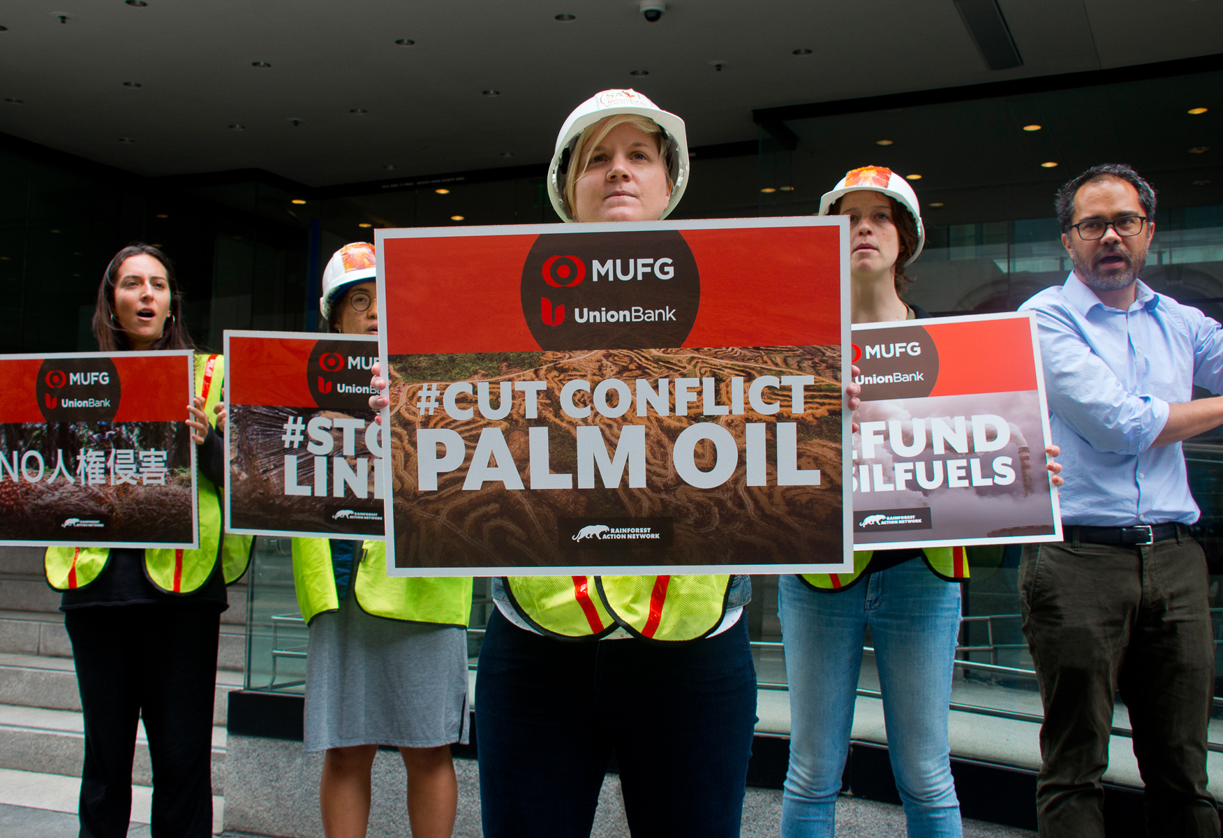 RAN protests MUFG Union Bank